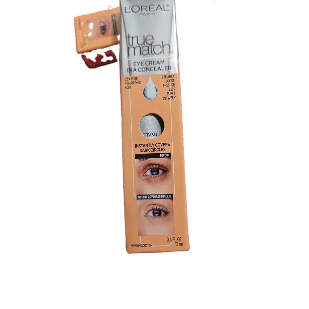 2 L’Oréal Paris True Match Eye Cream in a Concealer Medium W5-6 0.4 fl. oz.